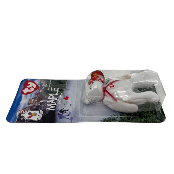 1999 Ty Maple The Bear Beanie Baby McDonalds Exclusive Collectible Toy In Origin - Picture 4 of 5